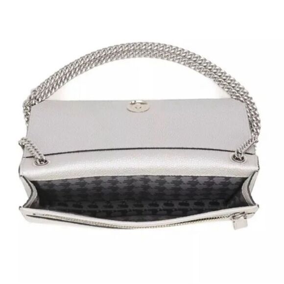NEW! *Karl Lagerfeld Paris* Crossbody Lafayette Leather Mirror Hardware WOC - Picture 4 of 10